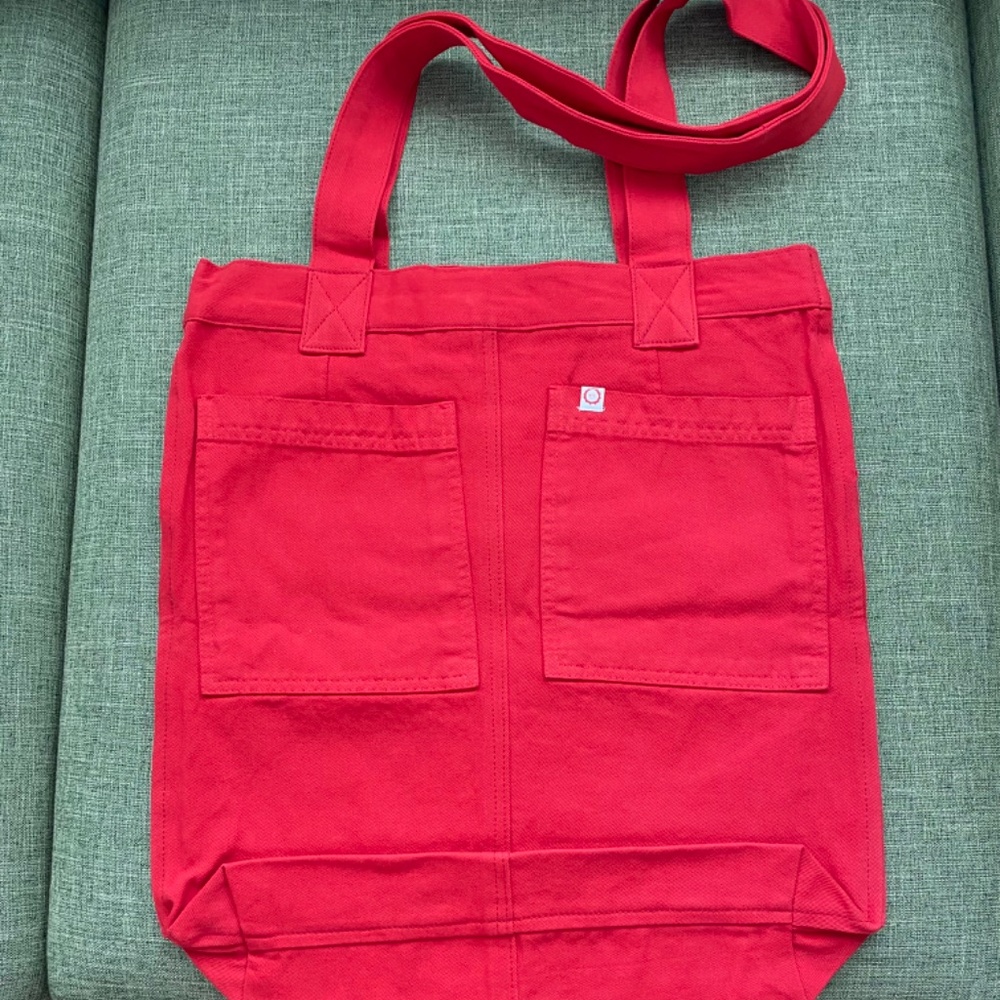 Big Bud Press Limited Rare Repurposed Everyday Tote Mustang Red - Picture 2 of 4